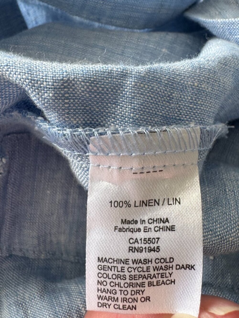 Lilibleu 100% linen dress - size S - Picture 9 of 9